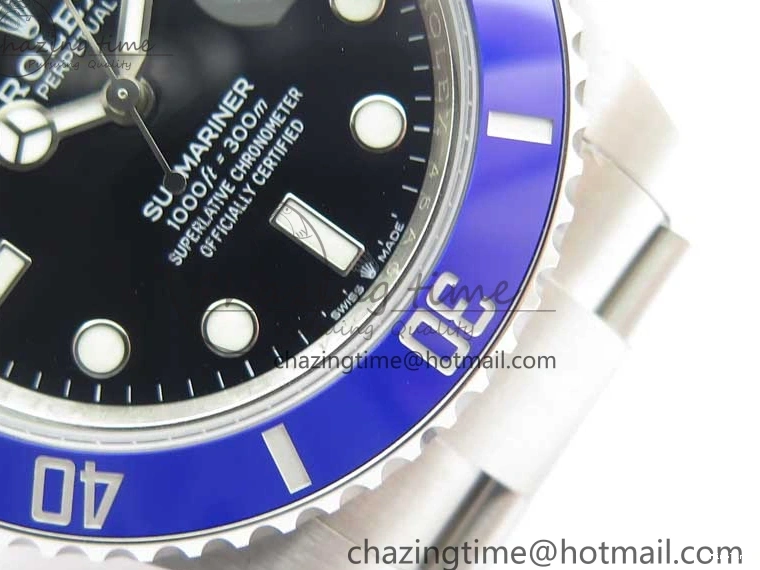 MiroTime 0211 Submariner 41mm 126619 LB BP Maker Black Dial on SS Bracelet A Tailored 2610